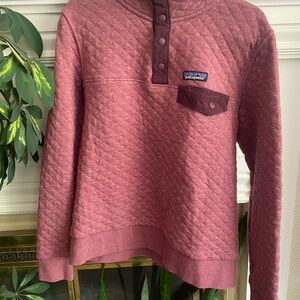 Patagonia Maroon Quilted Pullover